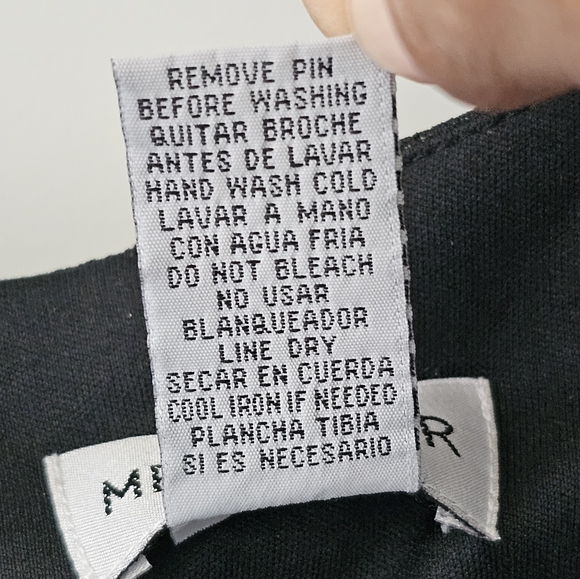 Metaphor Cap Sleeve Hi-Lo Lined Formal Dress with Pin/Brooch Accent, EUC, Size 8 - Picture 5 of 6